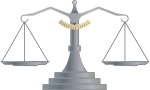 illustration of a justice scale